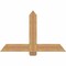 Ekena Millwork Eugene Smooth Timber Gable Bracket, Western Red Cedar, 48"W x 30"H x 1 1/2"D x 5 1/2"F, 15/12 Pitch GBW048X30X0206EUG00SWR - alternate 1